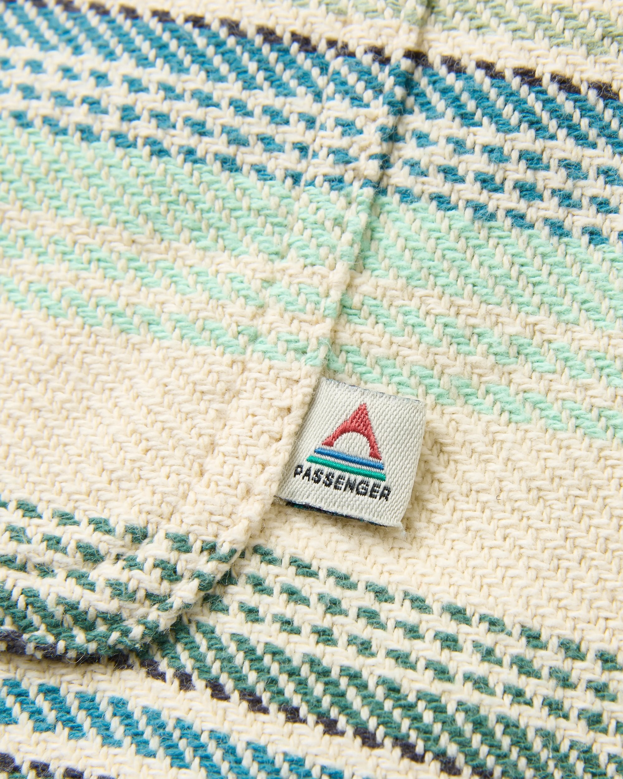 Island Twill Shirt - Caramel Beach Stripe - Flatlay