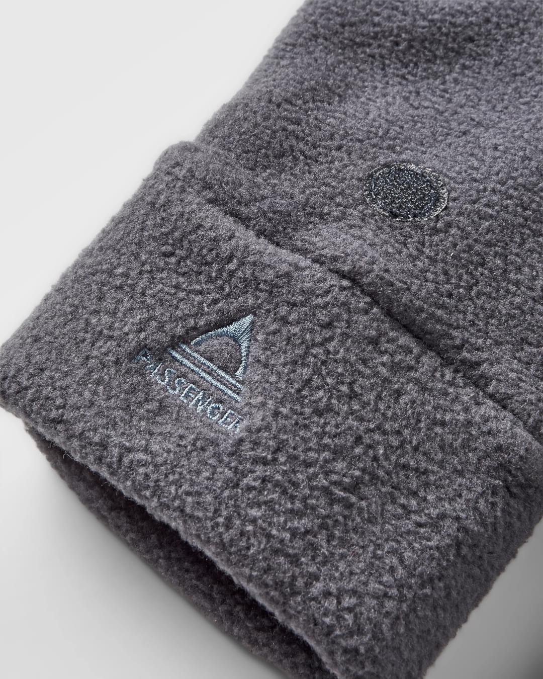 Stem Recycled Polar Convertible Mittens - Charcoal - Flatlay