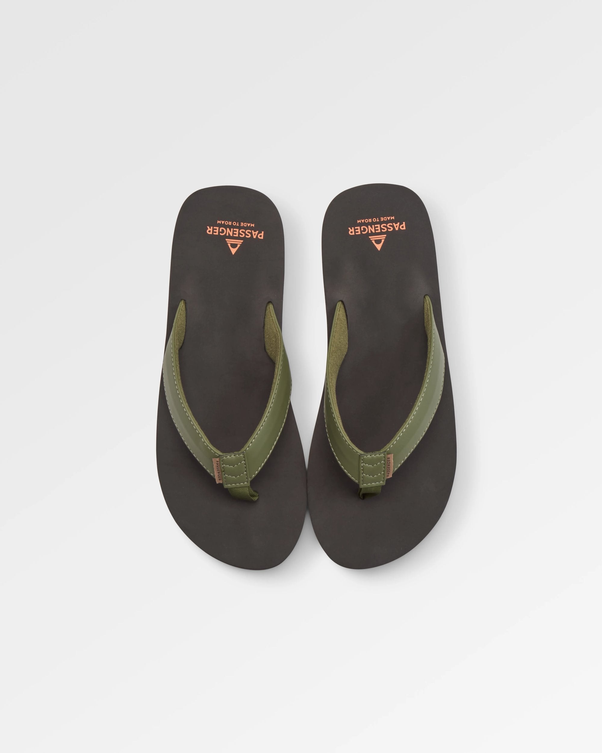 Santos Flip Flop - Khaki - Flatlay