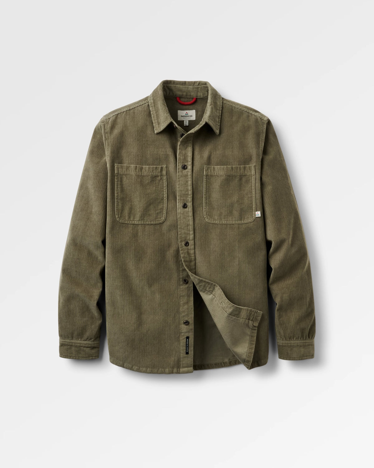Backcountry Cord Shirt - Dusty Olive - Flatlay