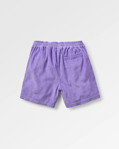 Avian Organic Cord Short - Retro Purple - Flatlay