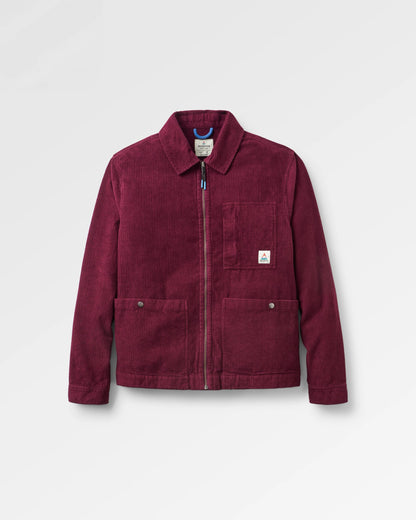 Harvest Organic Cotton Cord Overshirt - Fig - Flatlay