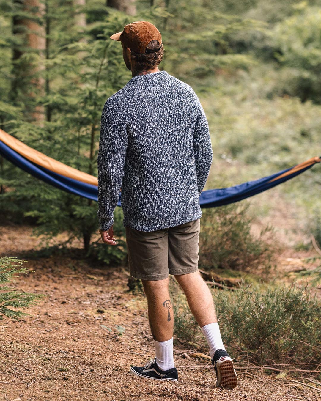 Fog Recycled Knitted Jumper - Grey Marl - Lifestyle