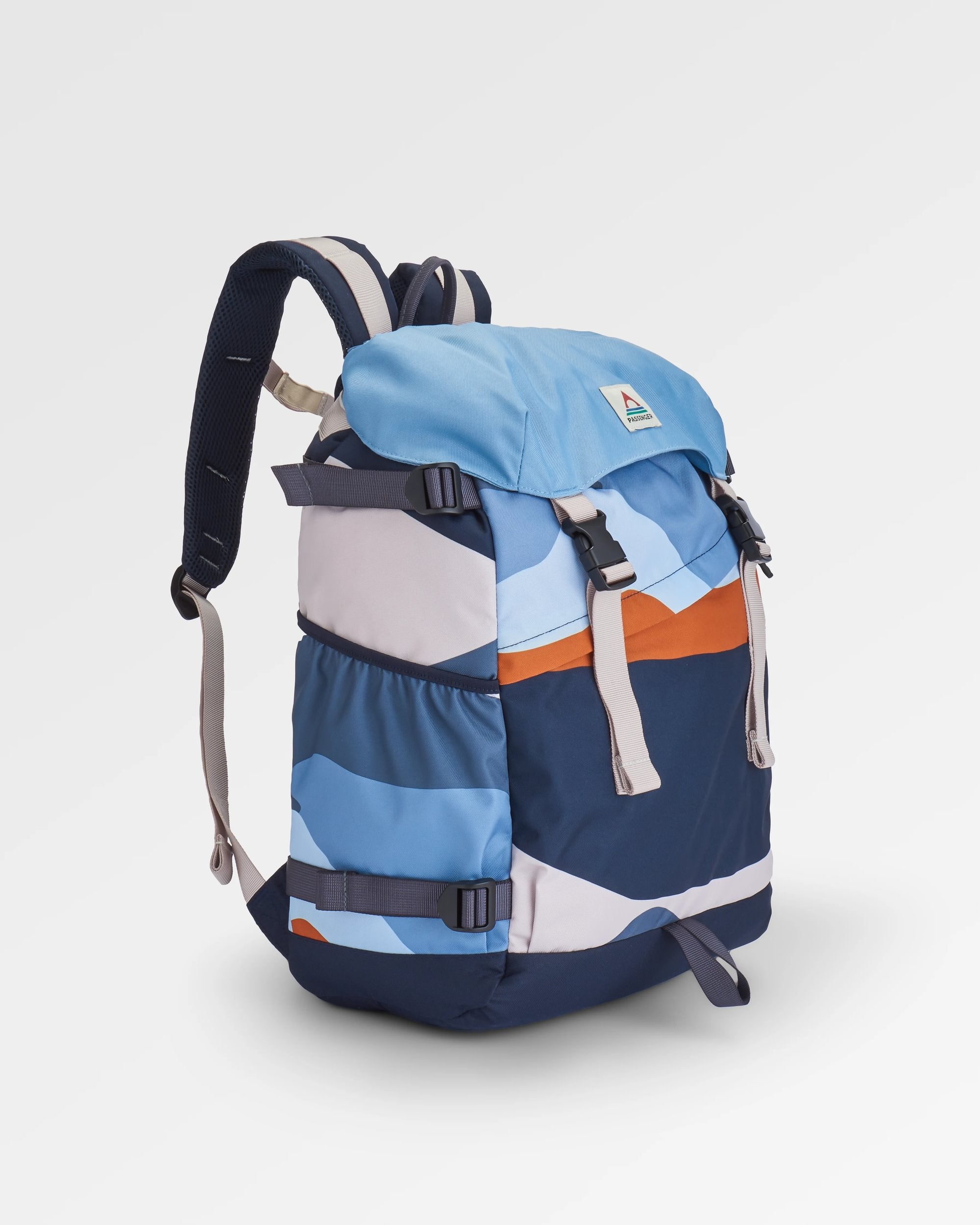 Boondocker Recycled 32L Backpack - Scenic Faded Denim - Flatlay
