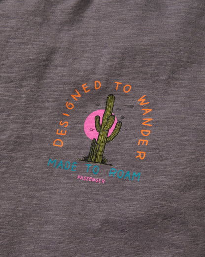 Explore T-Shirt - Charcoal - Flatlay