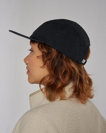 Fixie 5 Panel Cap - Faded Black - Studio Model - Female