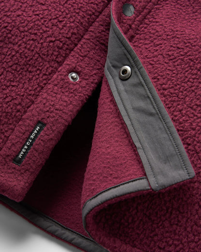 Backcountry Recycled Sherpa Fleece Shirt - Fig - Flatlay