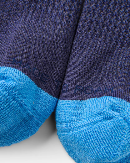 Yukon Merino Active Crew Sock - Heather - Flatlay