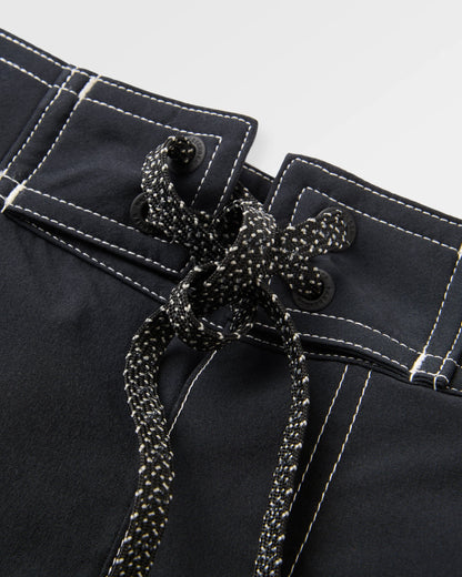 Rialto 16" Boardshort - Black - Flatlay