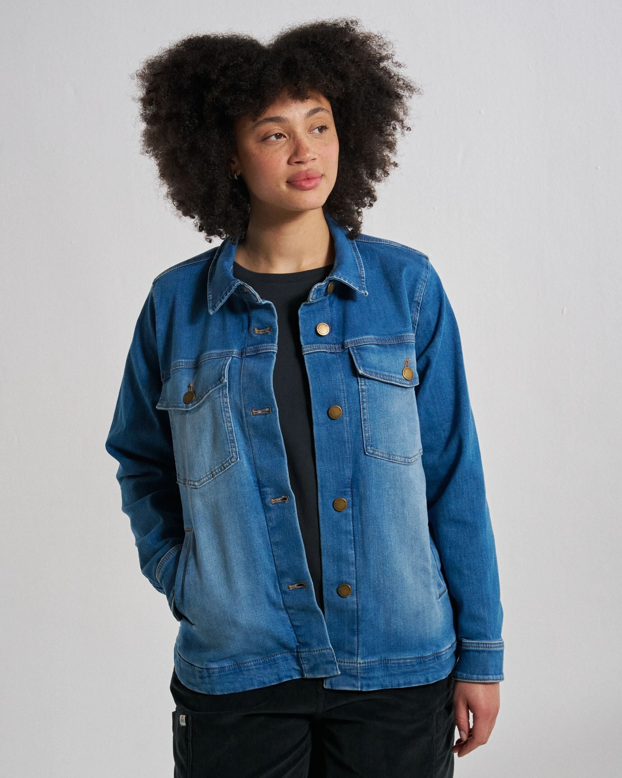 Stella Denim LS Shirt Light Wash Denim – Passenger