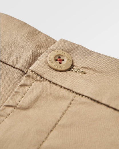 365 Light Organic Cotton Shorts - Biscuit - Flatlay