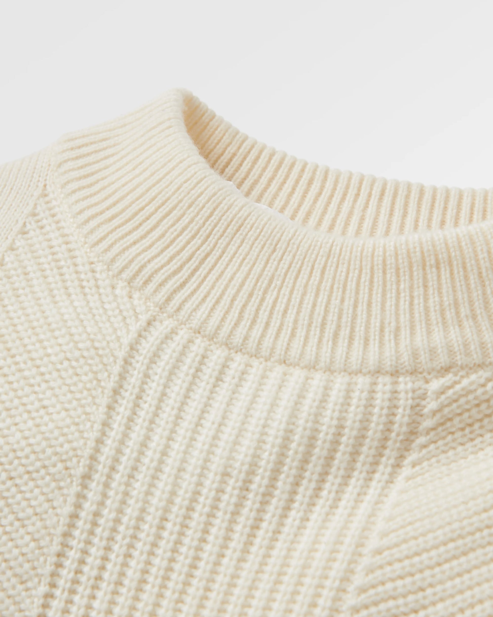 Hideout Oversized Organic Knitted Jumper - Off White