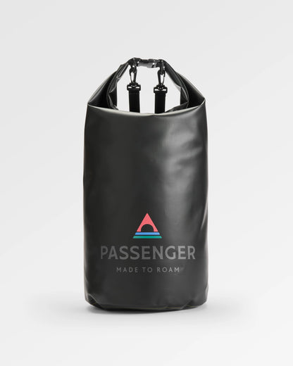 Tide 30L Recycled Dry Bag  - Black - Flatlay