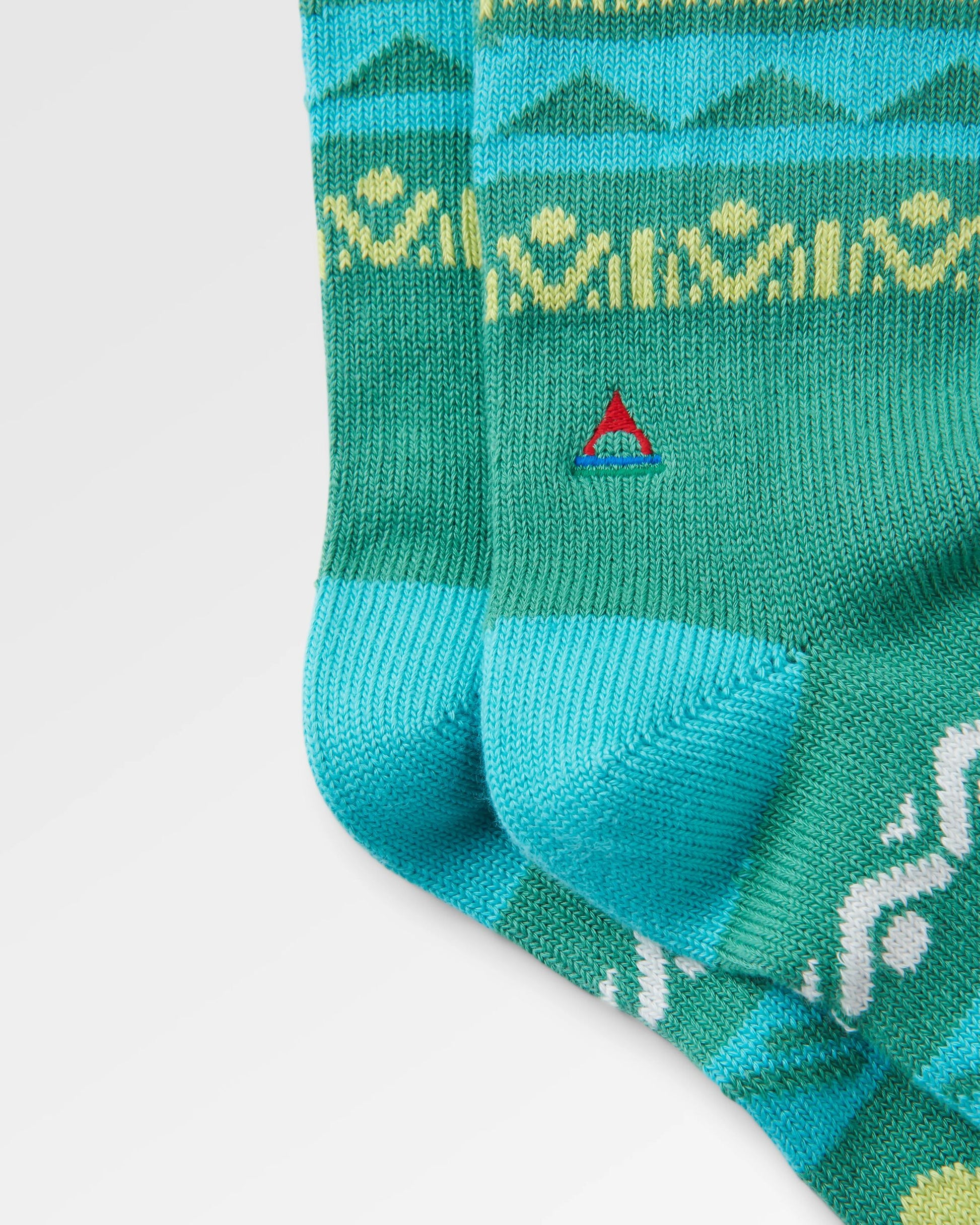 Nettle Organic Patterned Socks - Arctic