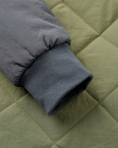 Ocean Insulated Anorak - Dusty Olive/Charcoal - Flatlay
