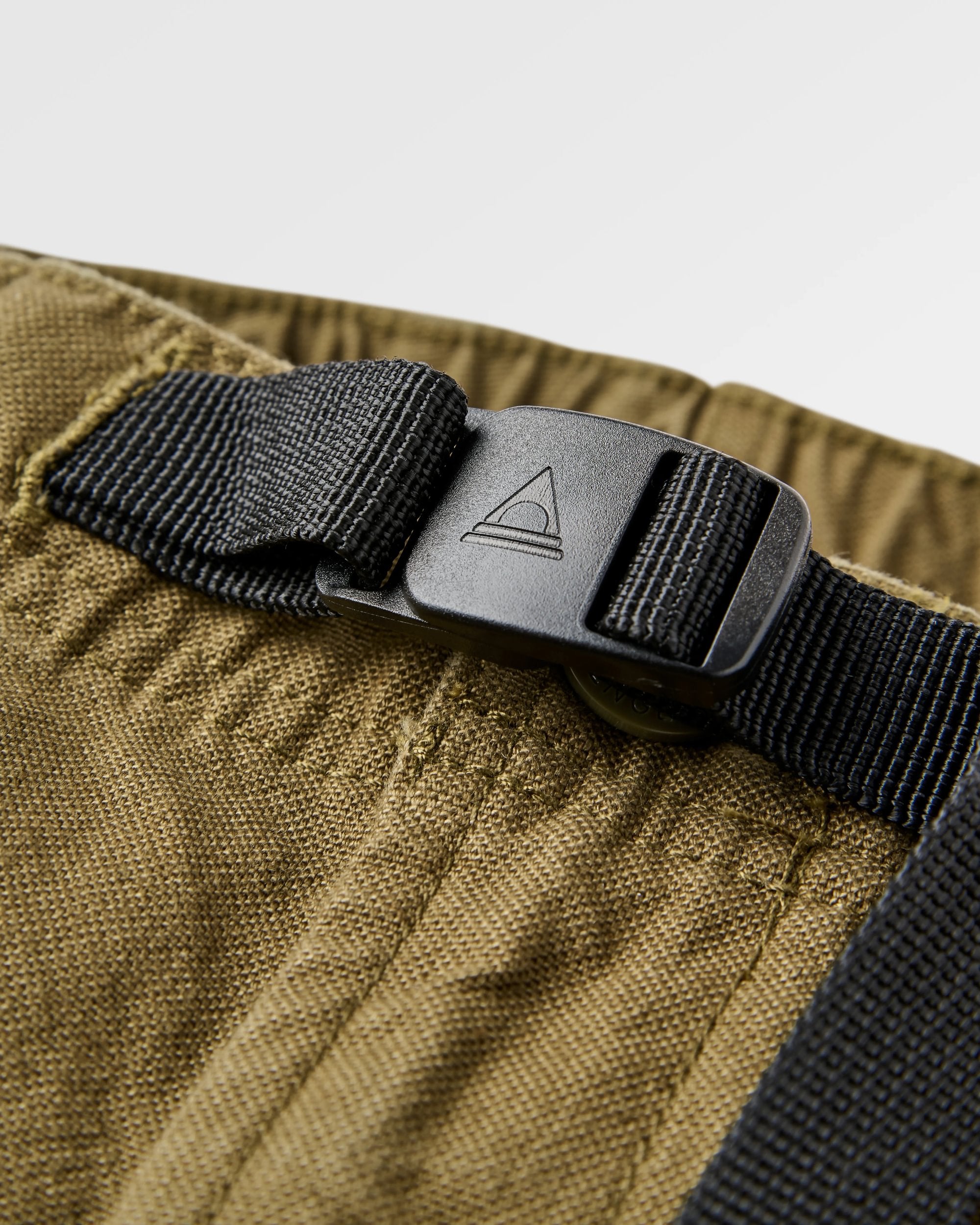 Adventurer Organic Canvas Trouser - Dark Olive - Flatlay