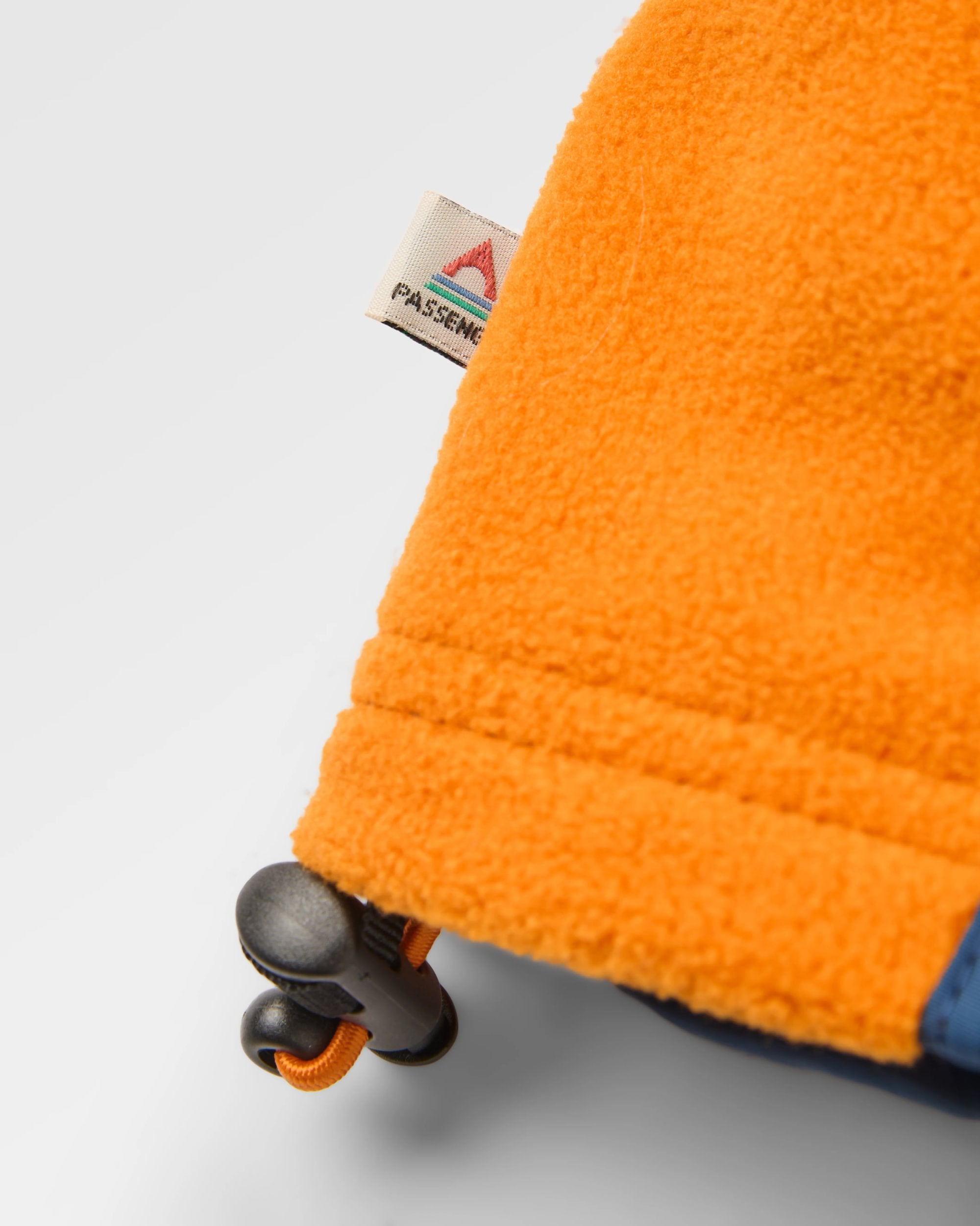 Alexander Recycled Hooded Polar Fleece - Faded Denim - Flatlay