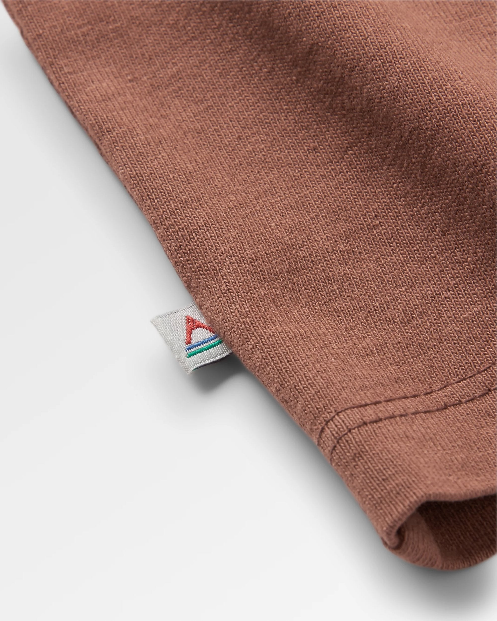 Rambler Recycled Cotton T-Shirt - Cappuccino - Flatlay