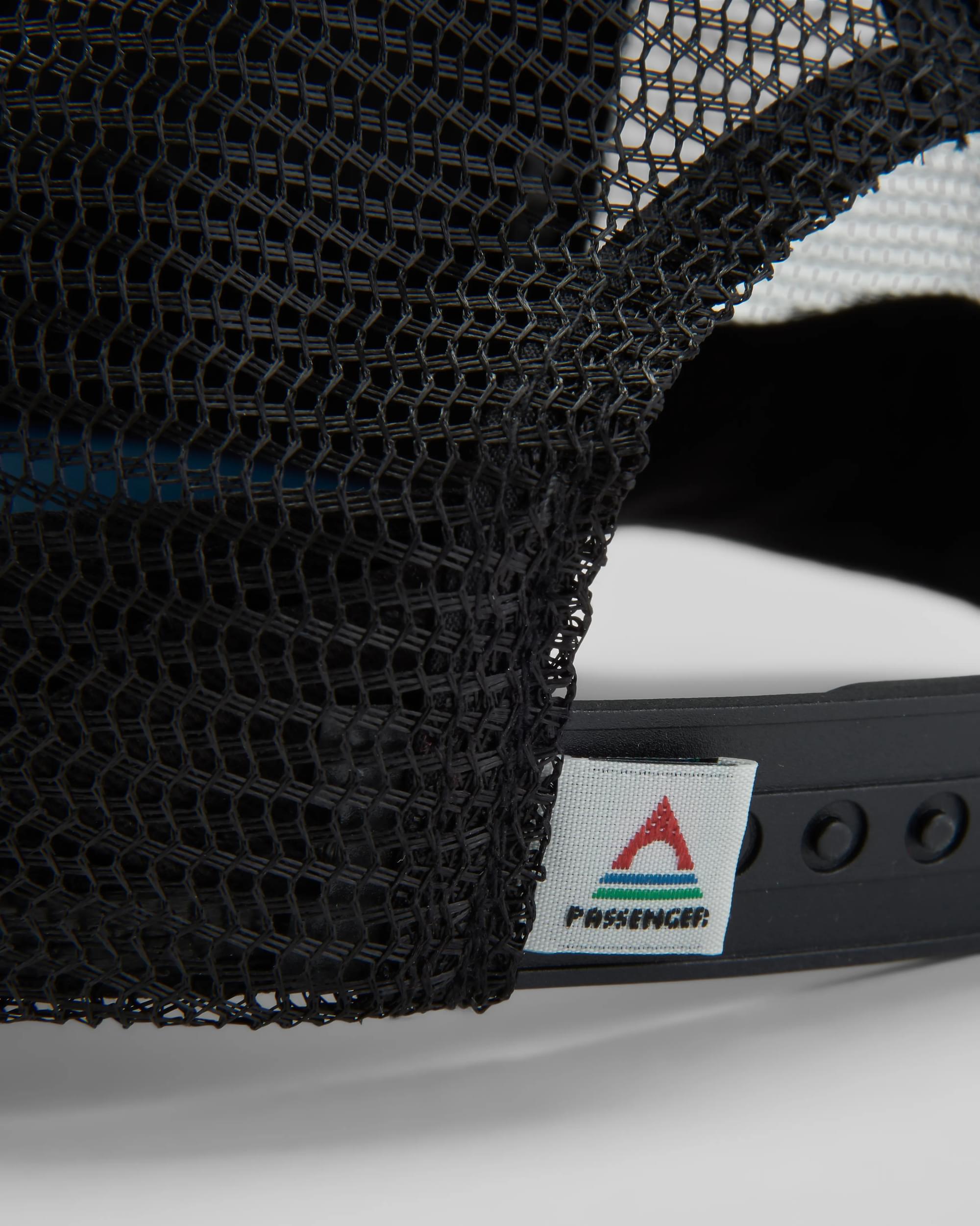 Escapism Snapback Trucker Cap - Black/Moonlight Blue - Flatlay