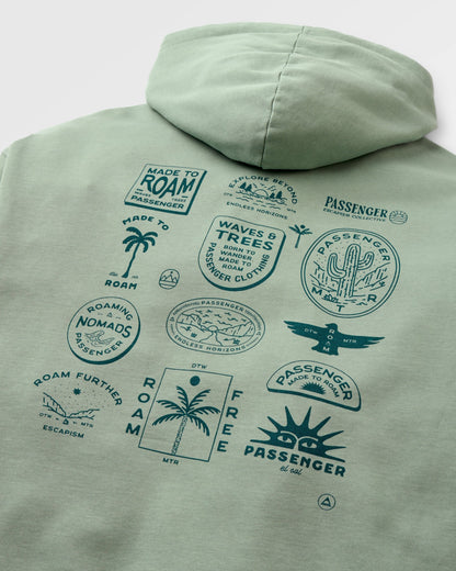 Sonoma Relaxed Fit Hoodie - Pistachio - Flatlay