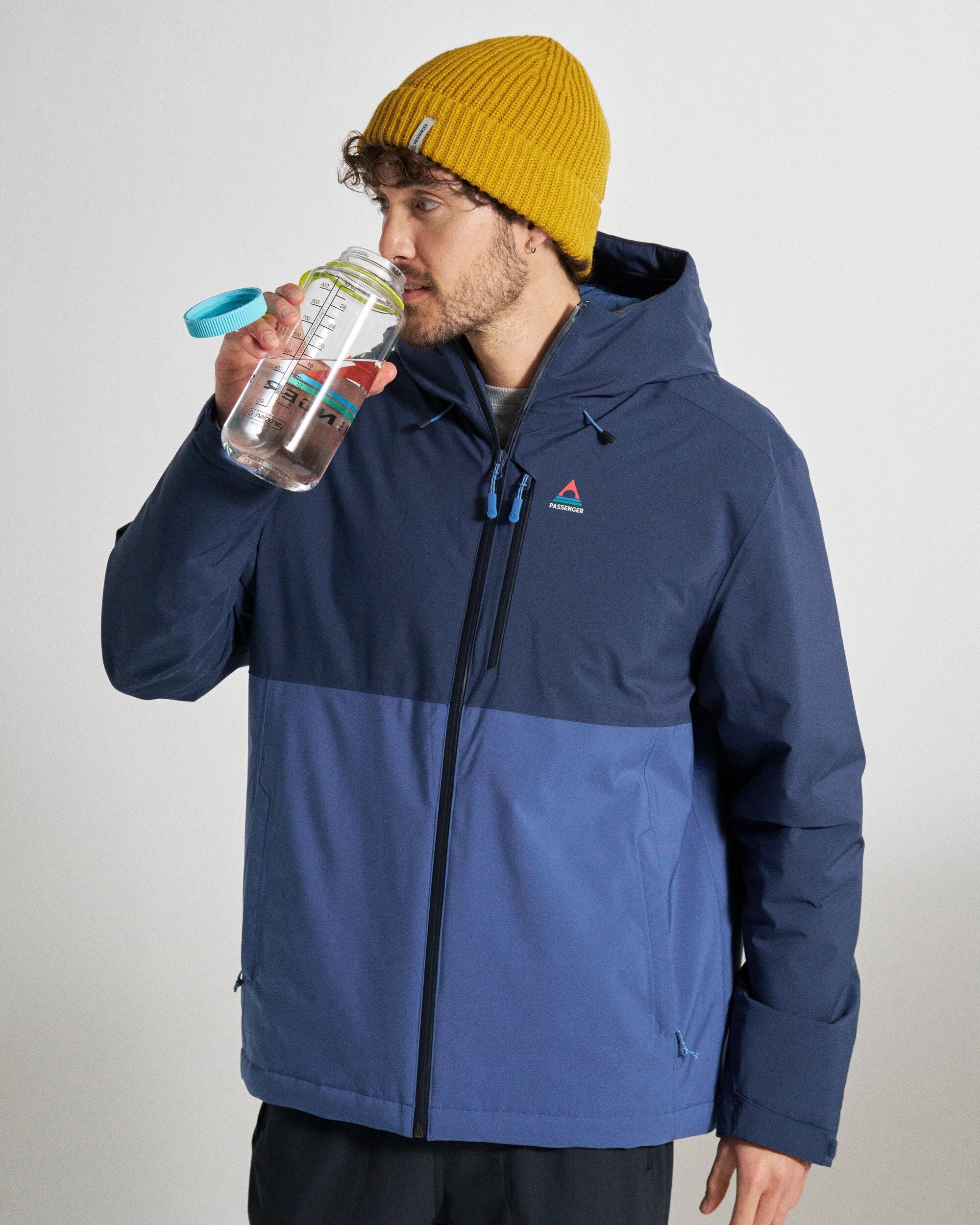 Eclipse Insulated Waterproof Jacket - Rich Navy - Studio Model
