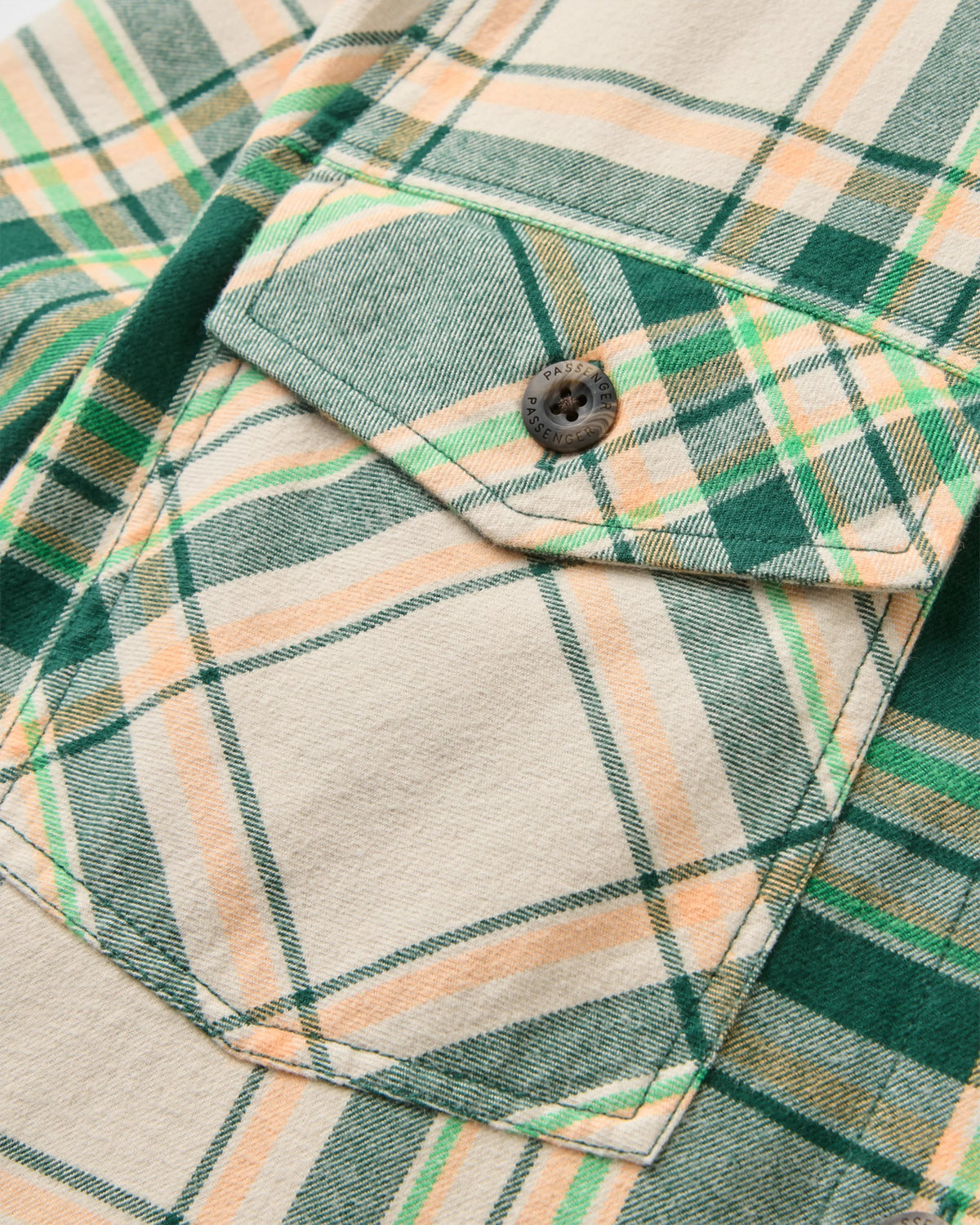 Stella Cotton LS Shirt - Pineneedle Check - Flatlay