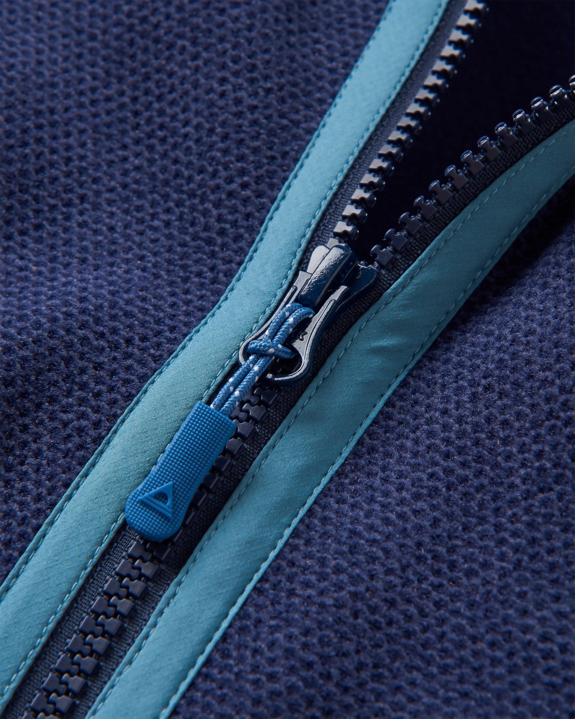 Men's Highland Recycled Polartec® Fleece - Rich Navy - Flatlay