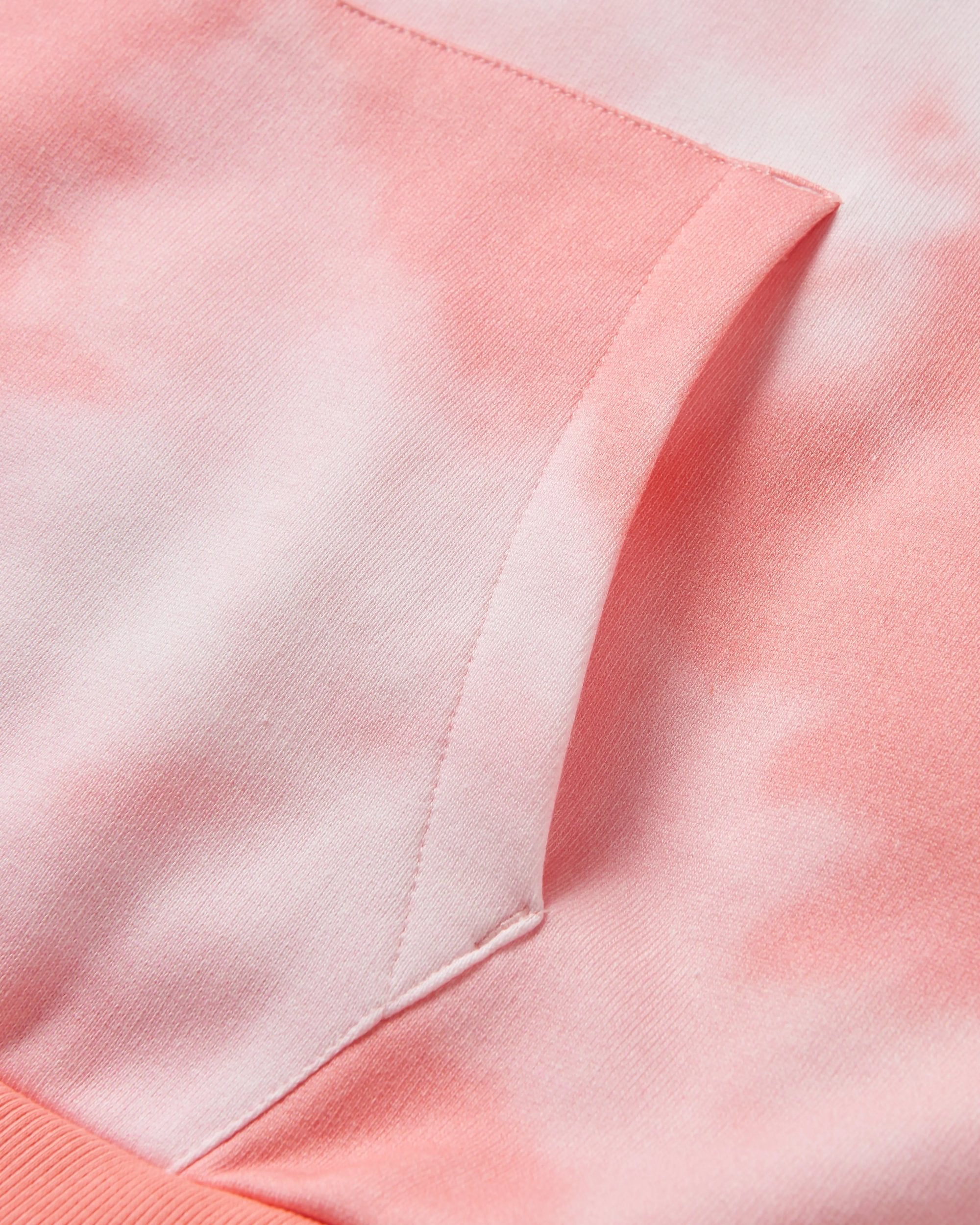 Rediscover Printed Hoodie - Tie Dye Shell Pink - Flatlay
