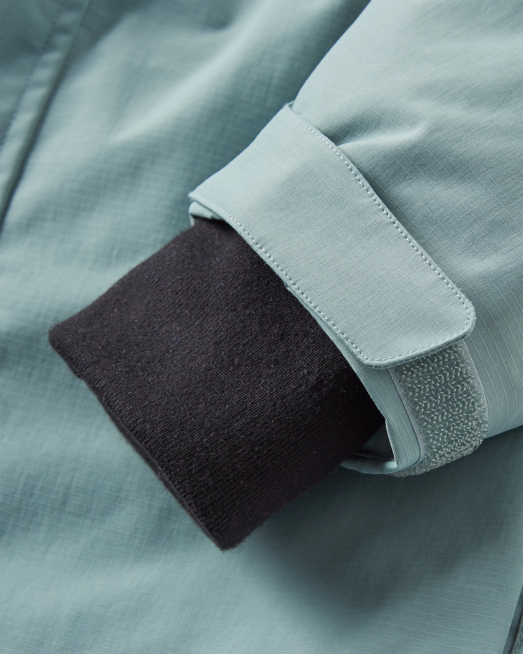 Cloudmont Waterproof Down Parka - Stormy Sea - Flatlay