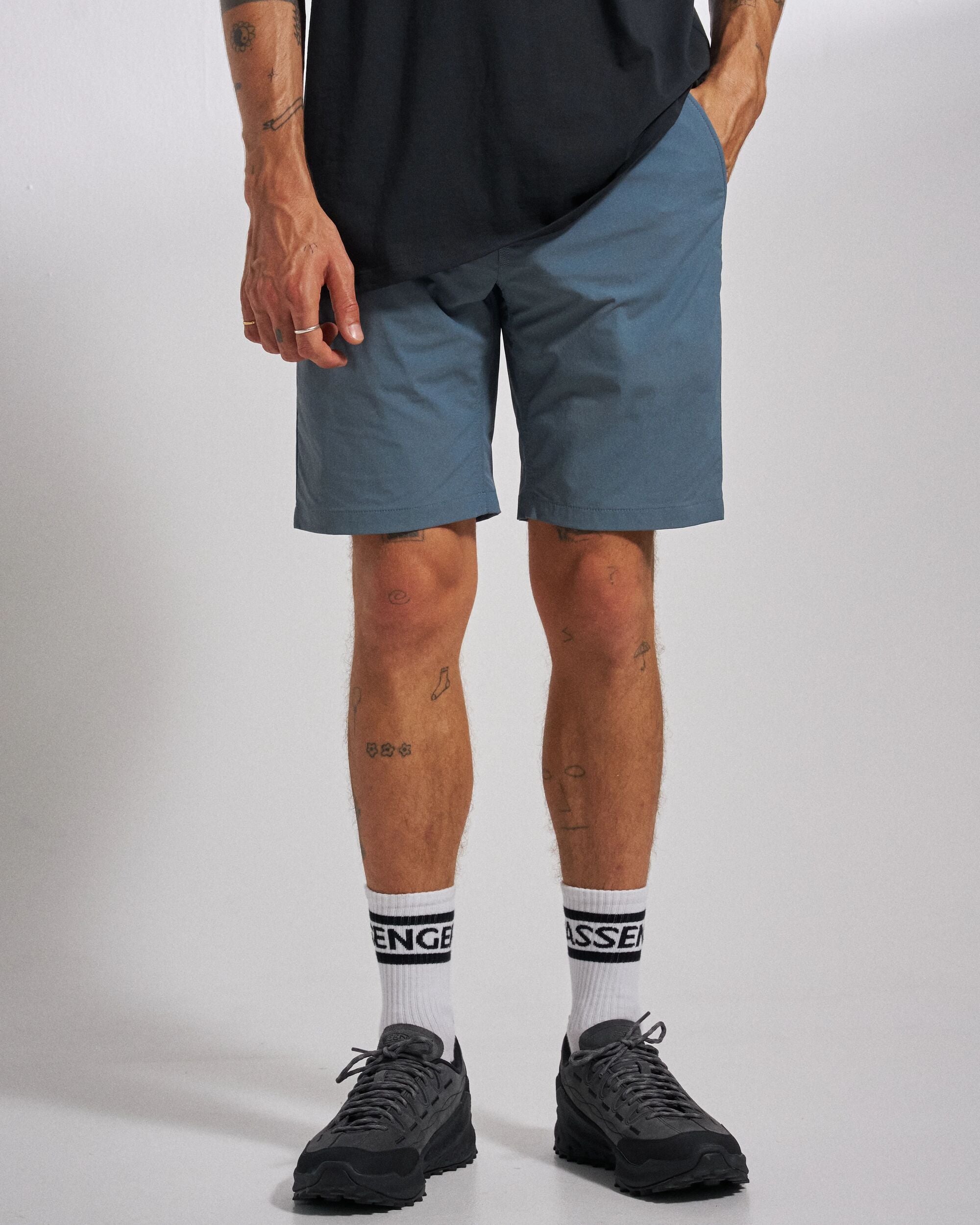 365 All Purpose NetPlus® Short - Storm Grey - Studio Model