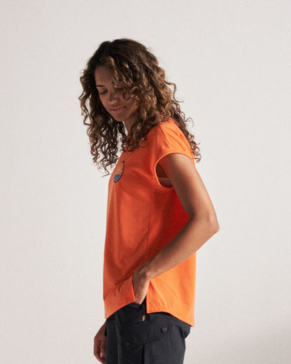 Chase The Light Drirelease® Active T-Shirt - Ember Orange - Studio Model