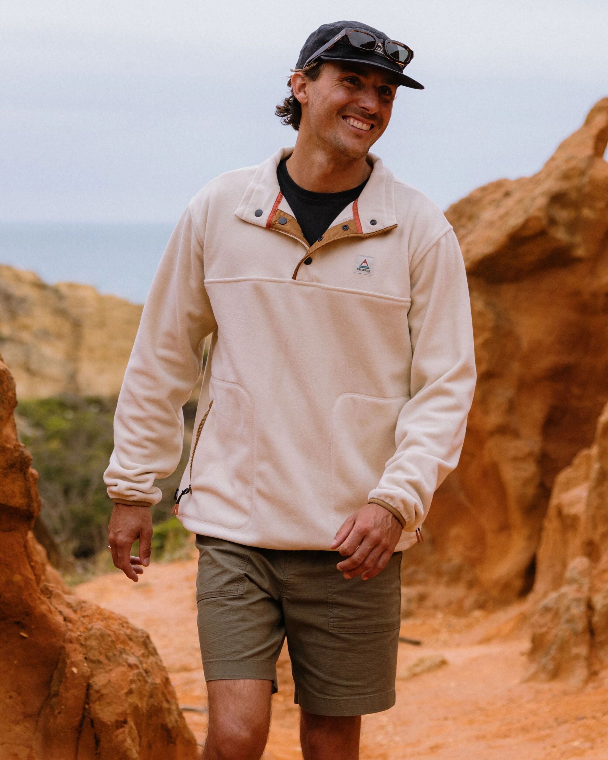 Dusk Polartec® Fleece - Oatmeal - Lifestyle