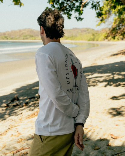 Explore LS T-Shirt - White - Lifestyle