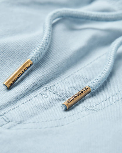 Drifter Organic Cotton Short - Faded Denim - Flatlay