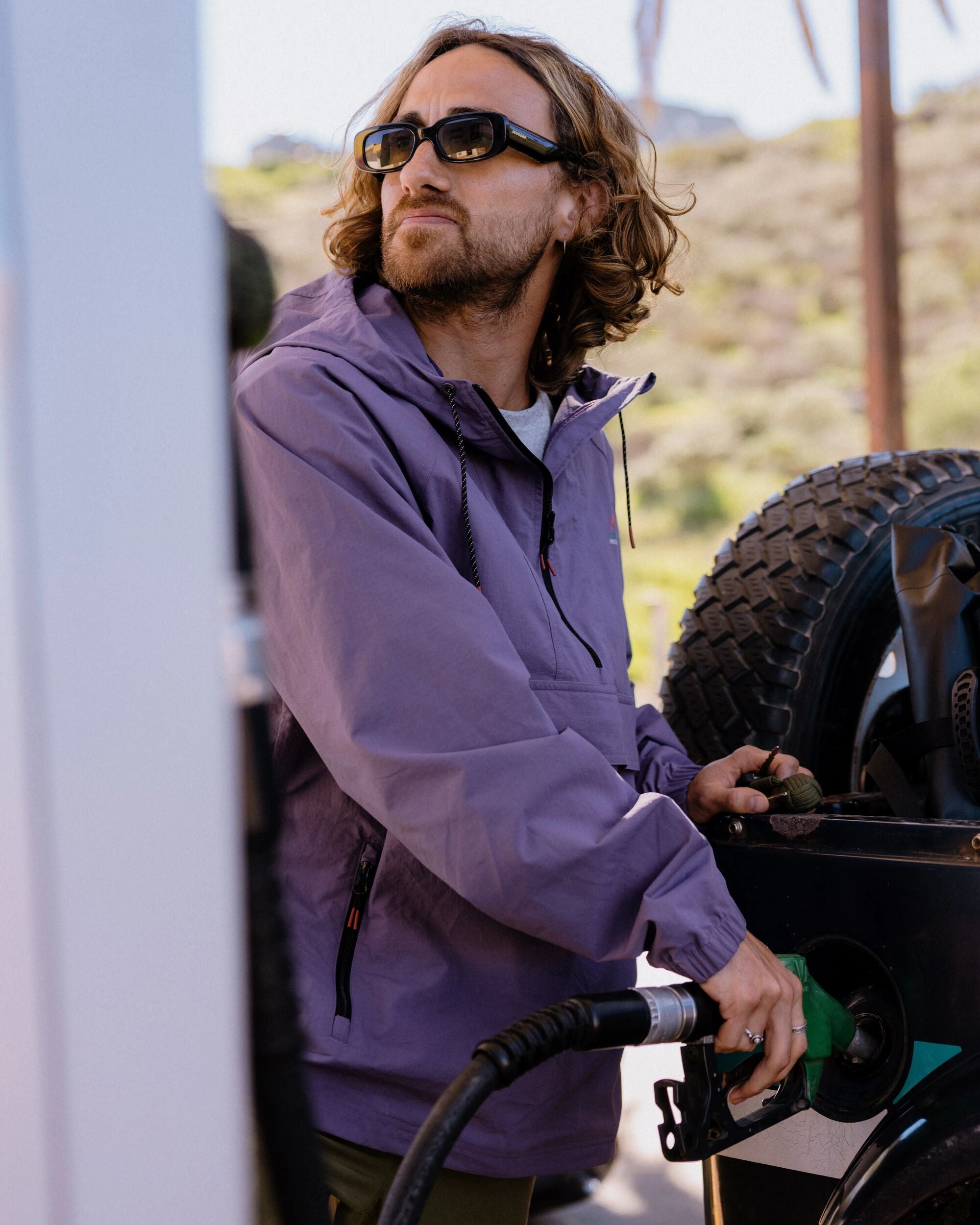 Seek Out Wind Resistant Anorak - Heather - Lifestyle