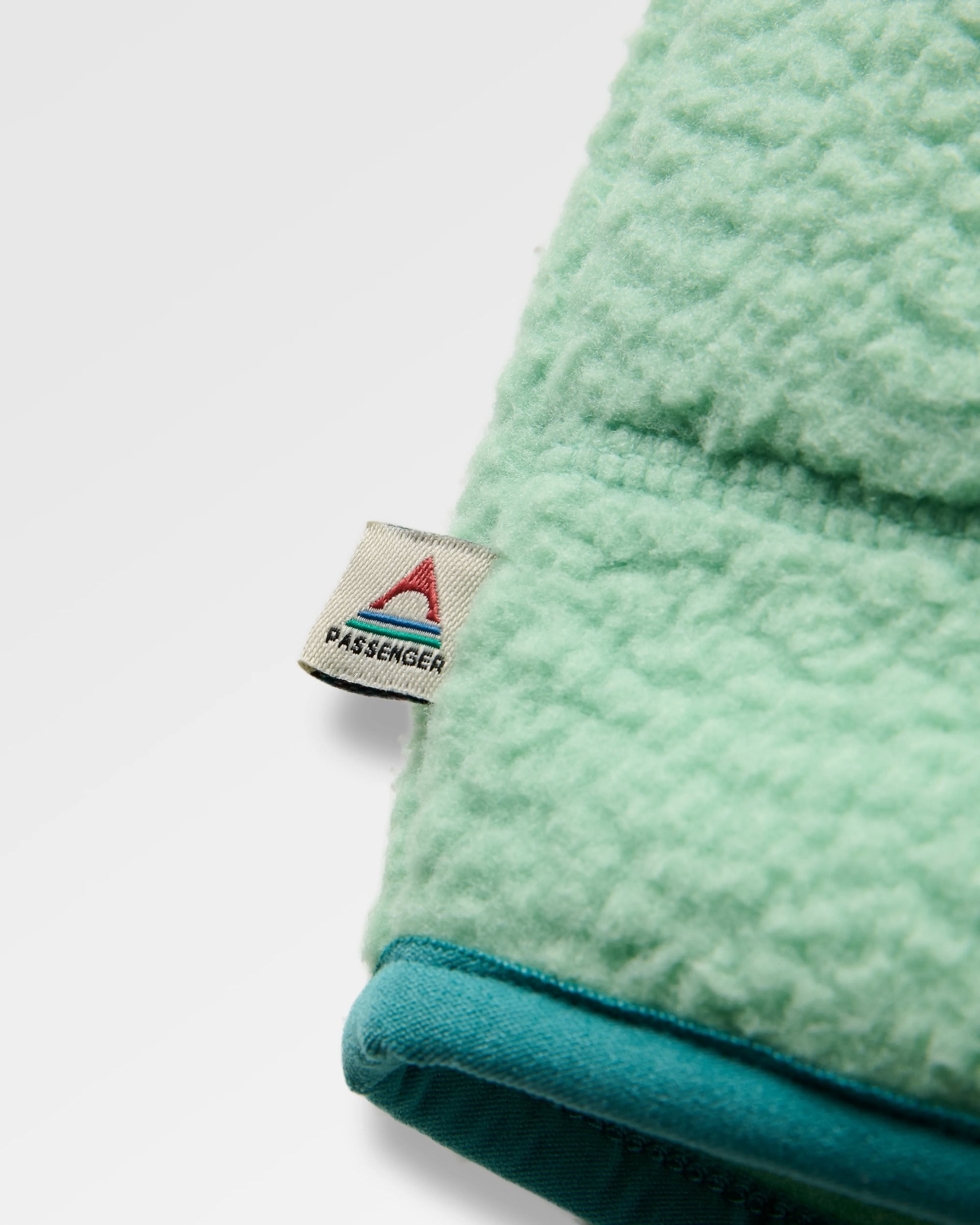 Home Recycled Sherpa Fleece - Seafoam - Flatlay