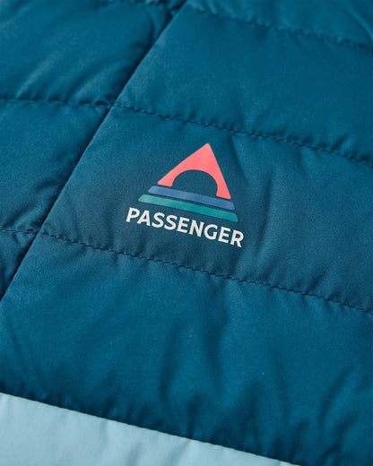 Northstar Down Recycled Gilet - Retro Blue/Tidal Blue - Flatlay