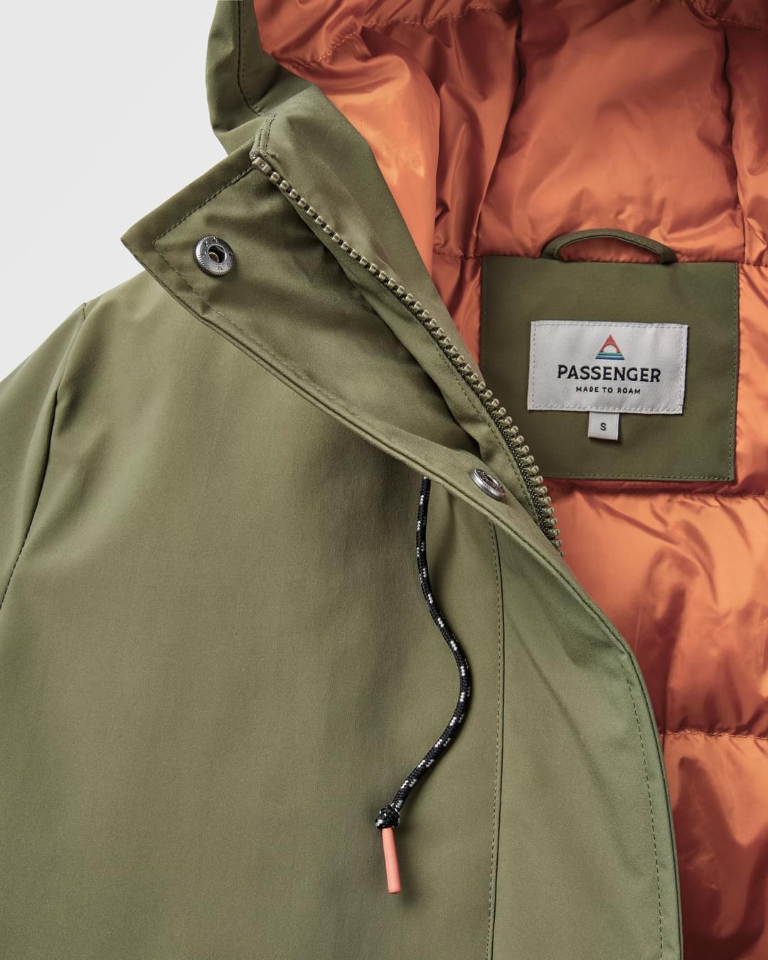 Alaska Insulated Recycled Parka - Khaki - Flatlay