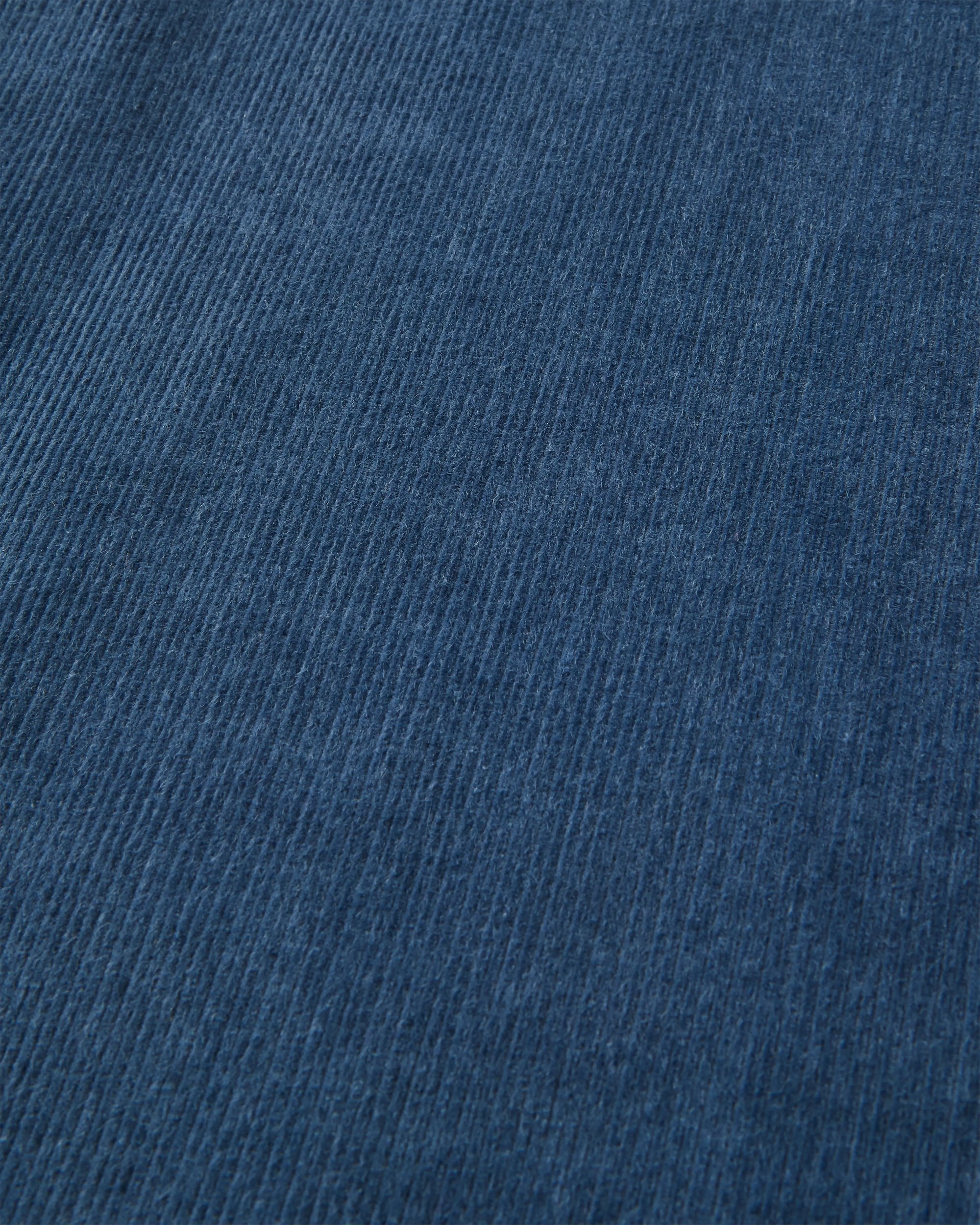 Someday Organic Corduroy Trouser - Dark Denim - Flatlay