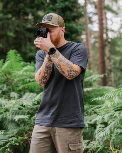 Roamer Men's Recycled Cotton T-Shirt - Black - Lifestyle