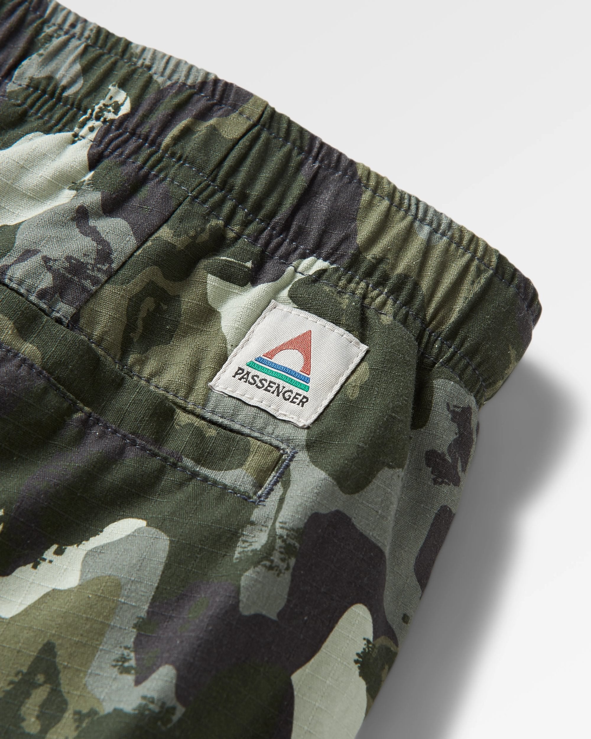Adventurer Cargo Cotton Short - Sycamore Khaki Camo - Flatlay