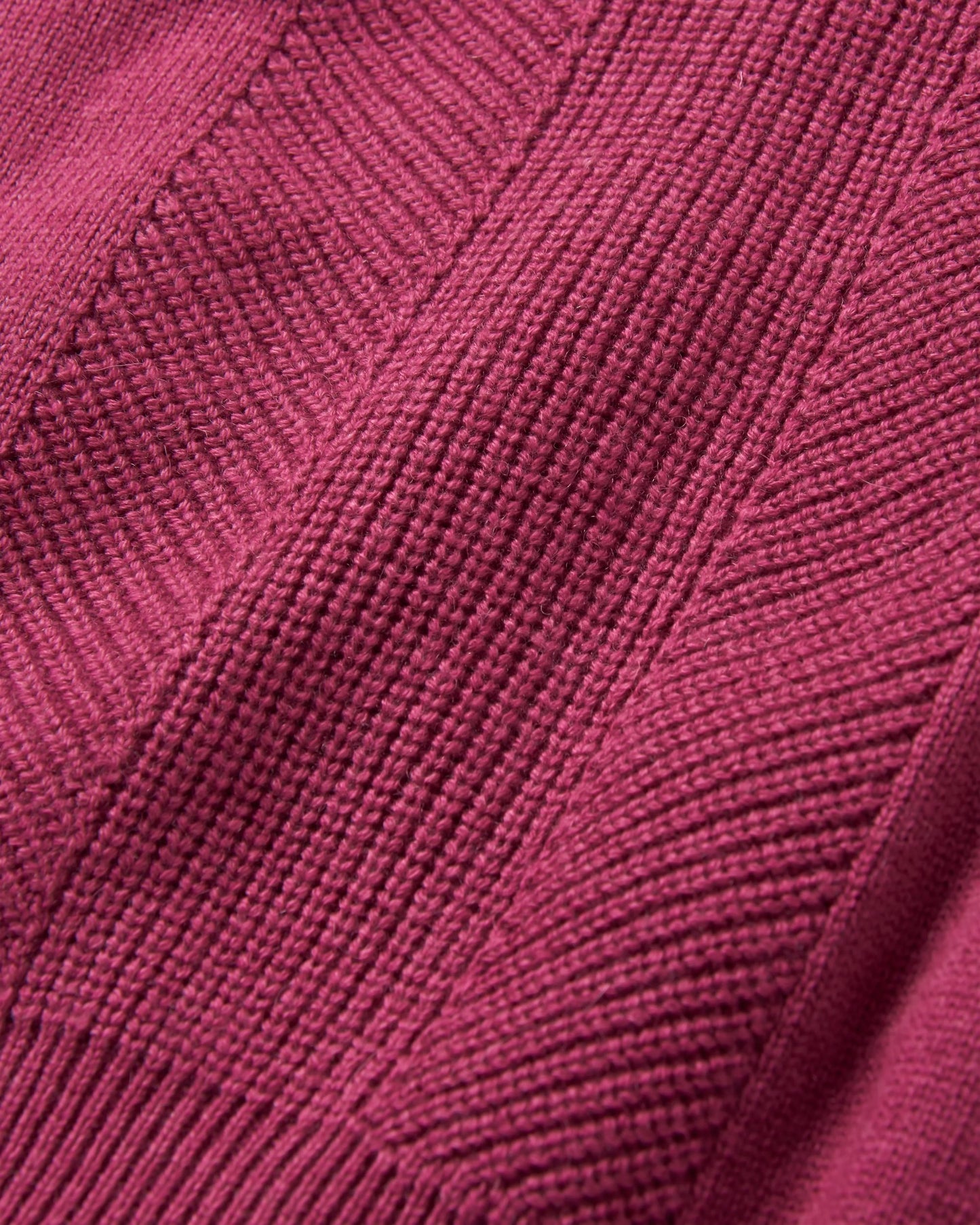 Hideout Oversized Recycled Knitted Jumper - Rhubarb