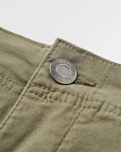 Lakeside Cargo Short - Dusty Olive - Flatlay