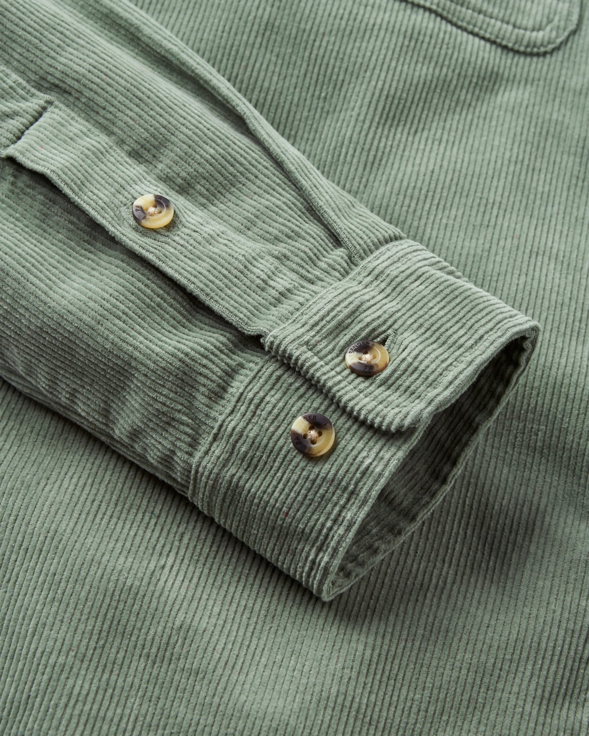 Backcountry Cord Shirt - Pistachio - Flatlay