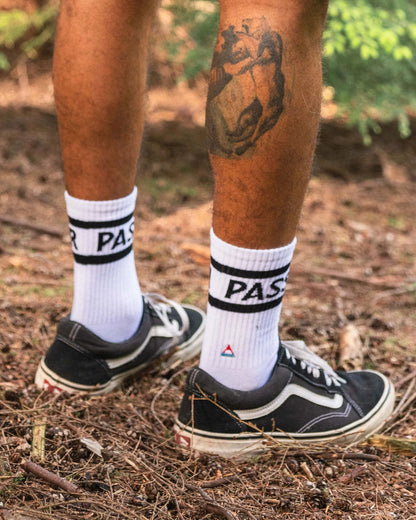 Classic Passenger Crew Socks - White - Lifestyle - Male