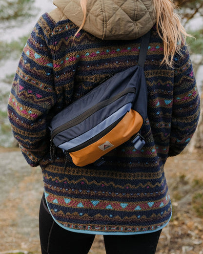 Womens_Boondocker Recycled Hip Pack - Honey/Dark Denim/Rich Navy