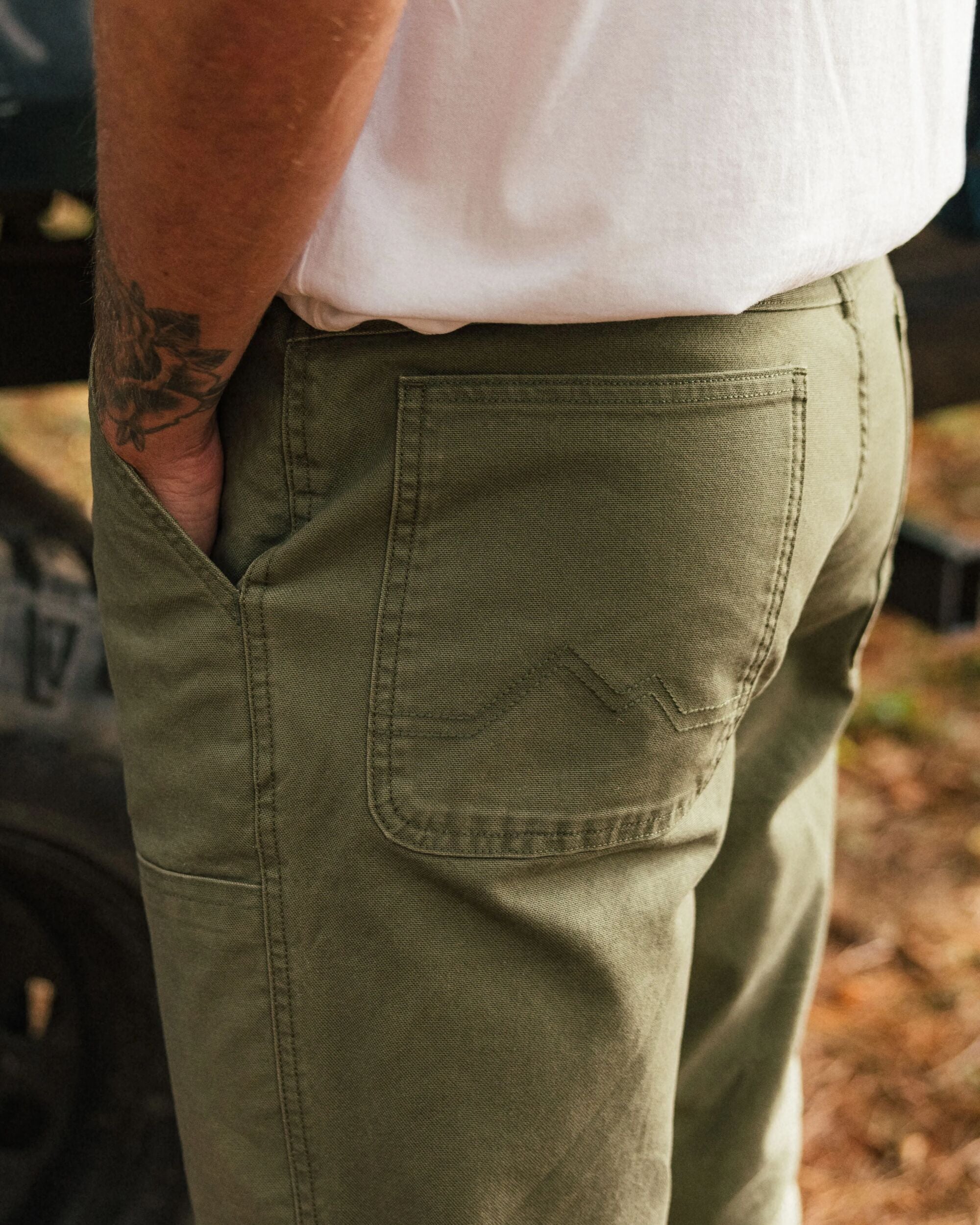 Vantage Organic Cotton Trouser - Khaki - Lifestyle