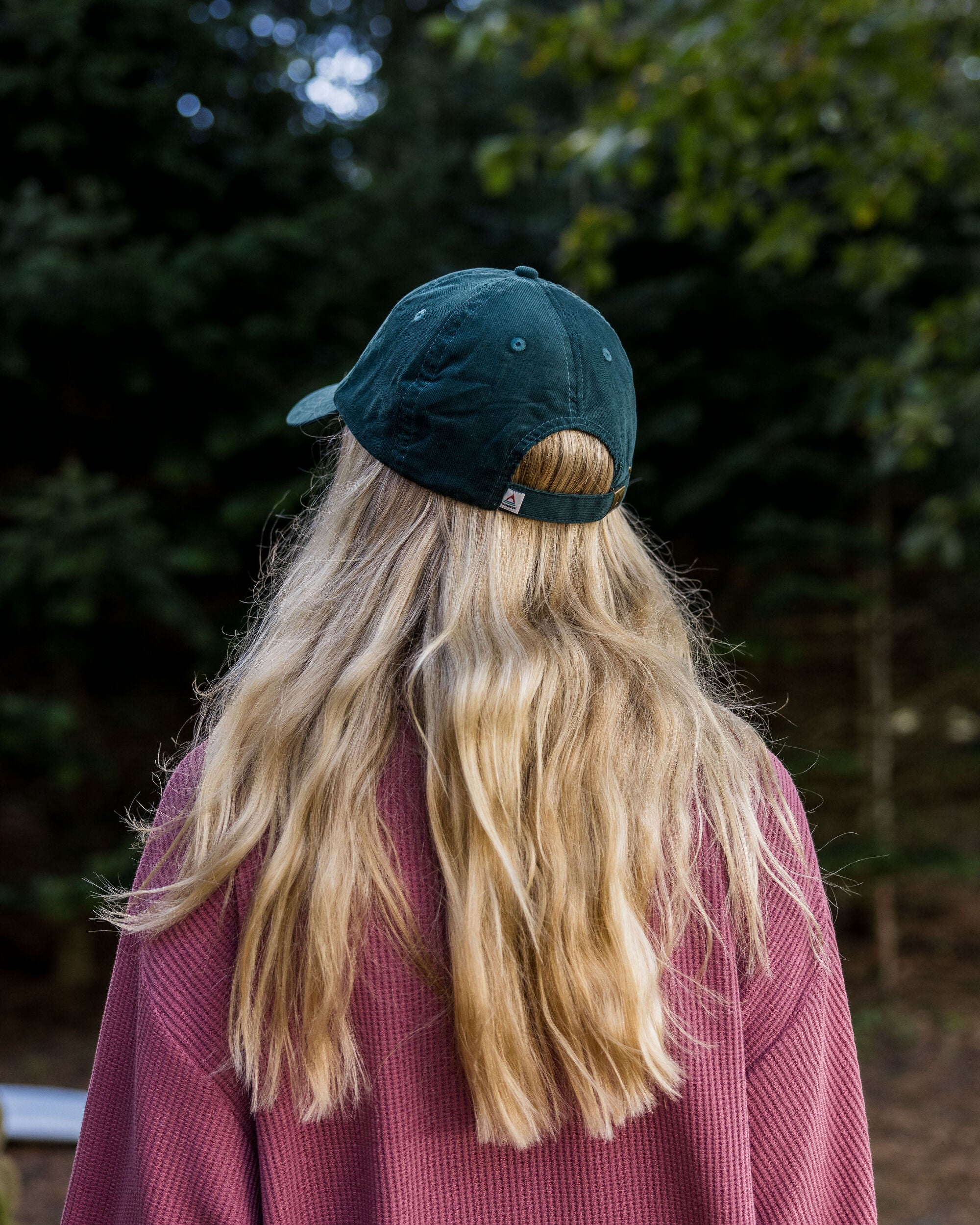 Fade Recycled Cord 6 Panel Cap - Deep Ocean - Lifestyle - Female