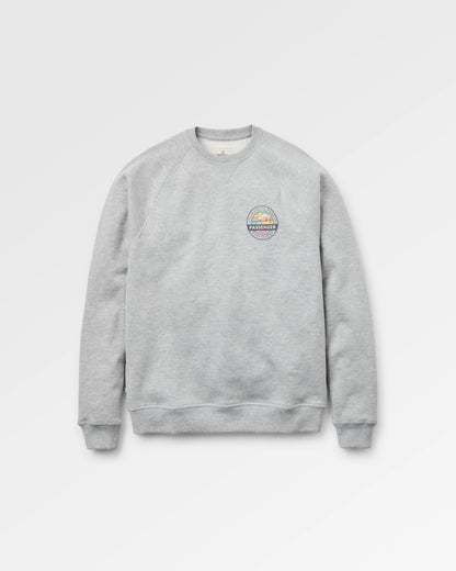 Odyssey Organic Cotton Sweatshirt - Mid Grey Marl - Flatlay