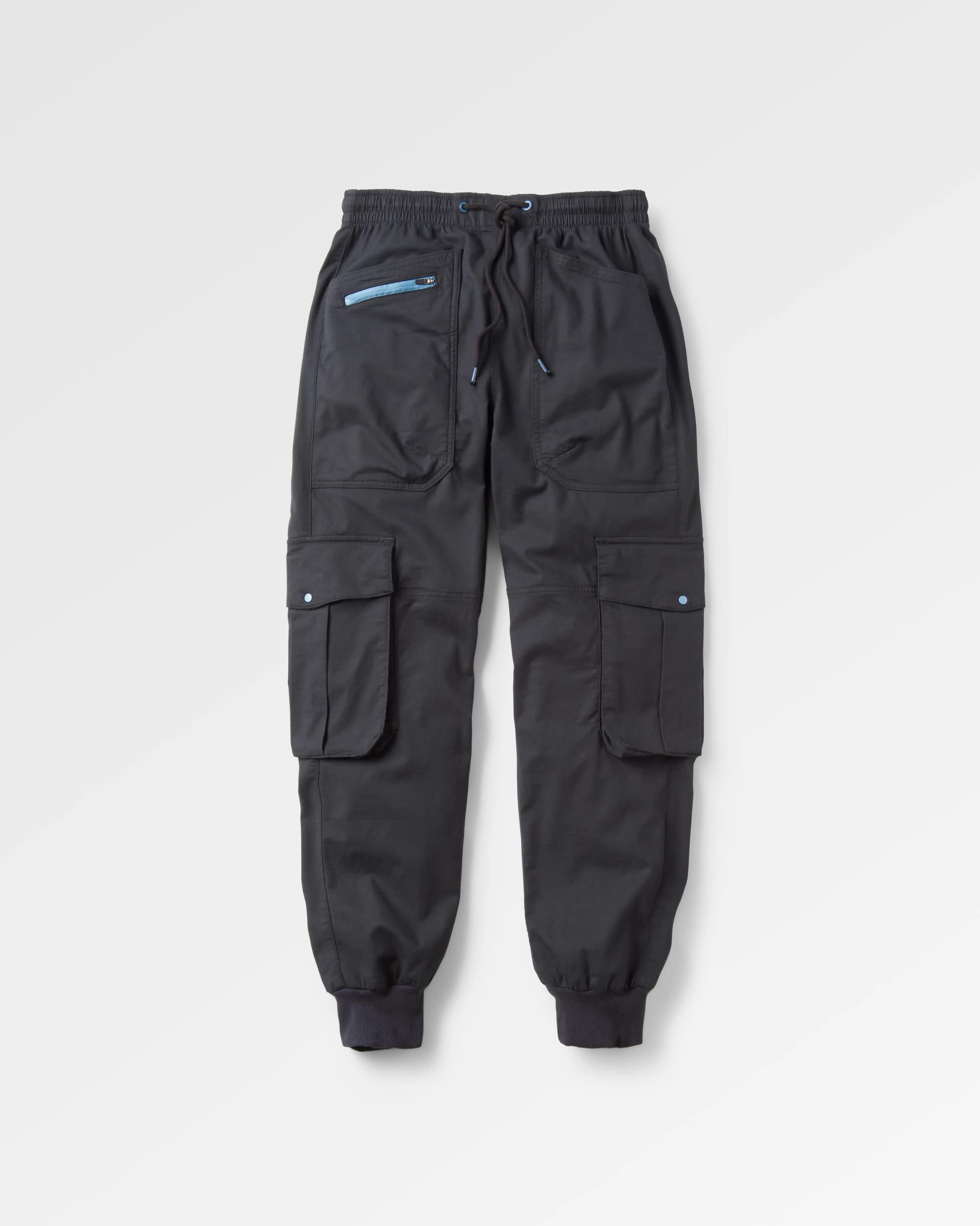 Hydrilla Organic Cotton Trouser - Black - Flatlay